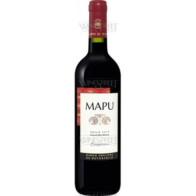 Красное сухое вино Mapu Carmenere Maule Valley Baron Philippe de Rothschild, Чили, 2021